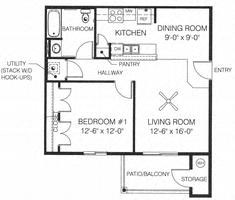 One bed / One bath